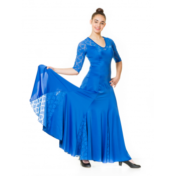 Vestido flamenco godets encaje