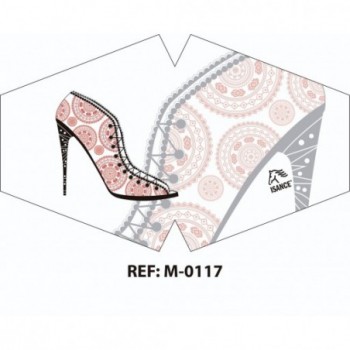 Mascarilla reutilizable estampada