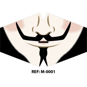 Mascarilla reutilizable estampada