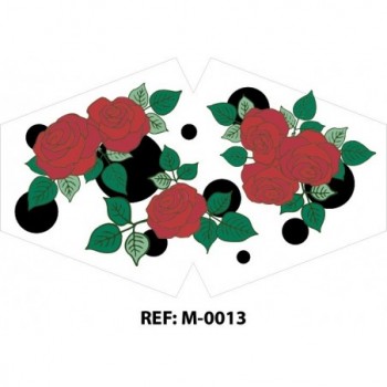 Mascarilla reutilizable estampada