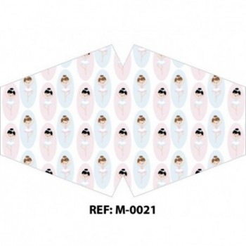 Mascarilla reutilizable estampada