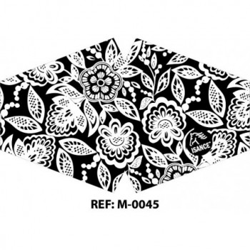 Mascarilla reutilizable estampada