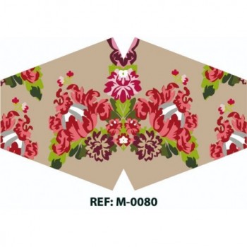 Mascarilla reutilizable estampada