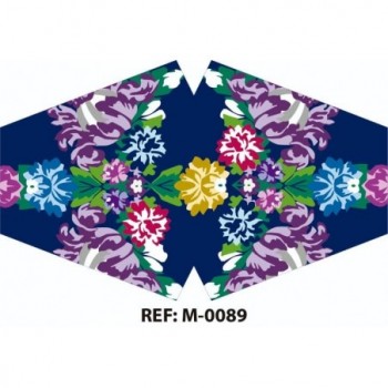 Mascarilla reutilizable estampada