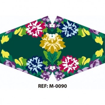 Mascarilla reutilizable estampada
