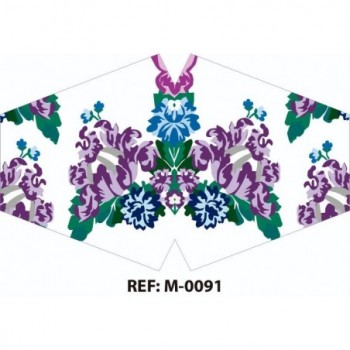 Mascarilla reutilizable estampada